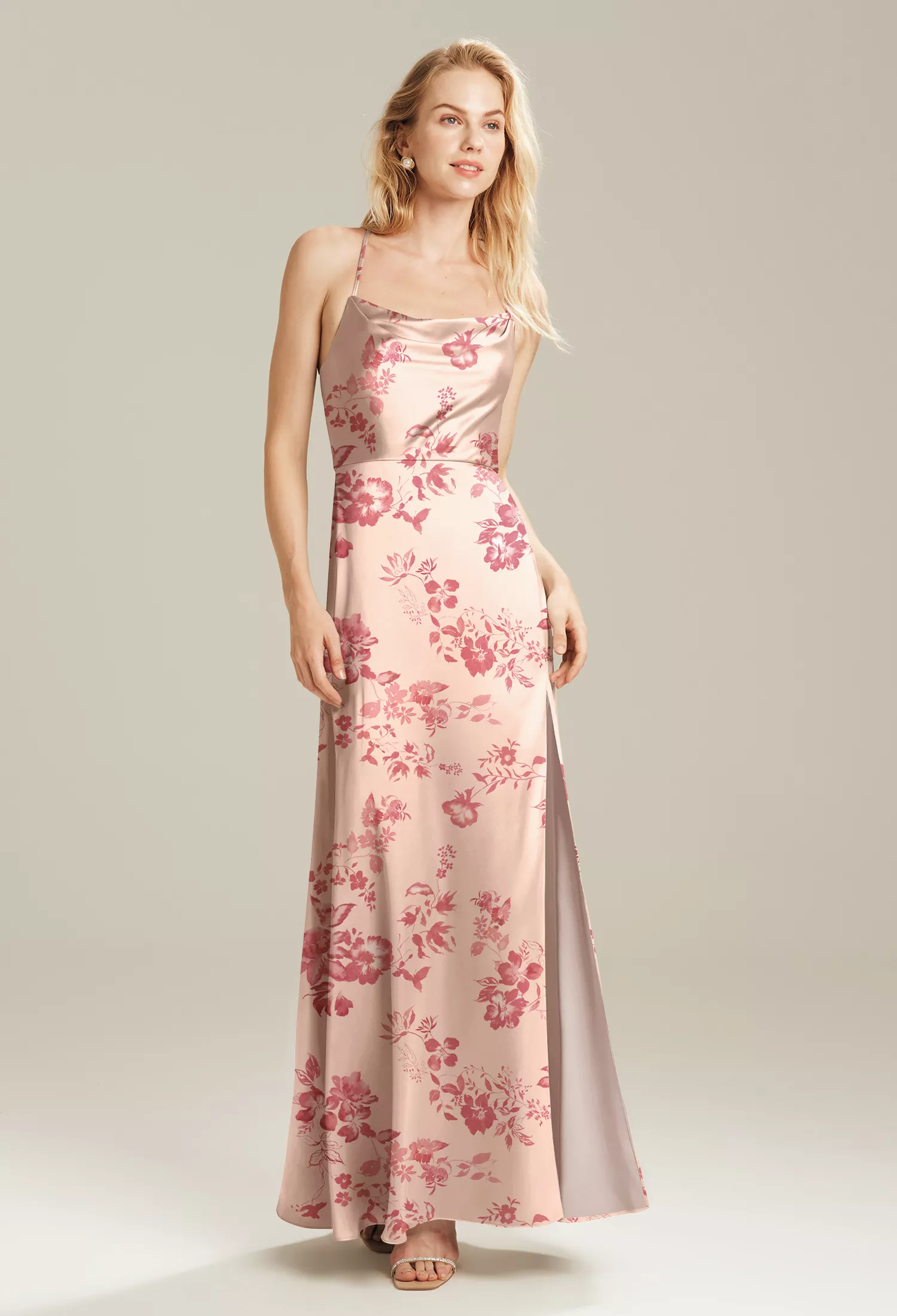 AW Kora Pink Cherry Blossom  Black Tie Wedding Guest Dresses